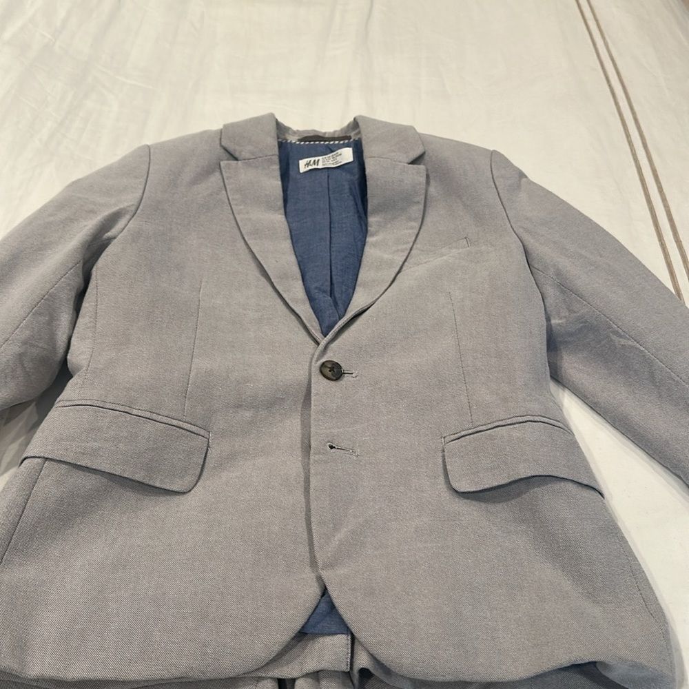 Boys Gray Blazer suit set